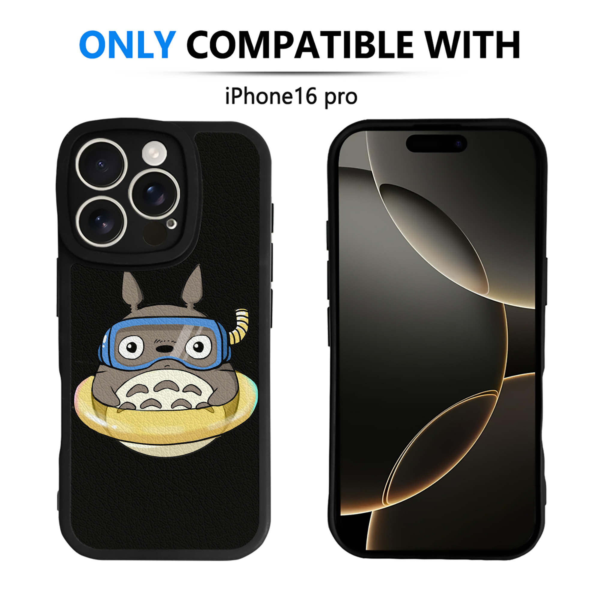 （画像用） となりのトトロ 草壁メイ 草壁サツキ My Neighbor Totoro Satsuki Kusakabe Mei Kusakabe 【iPhone 16シリーズ対応】シリコンスマホケース（レザー調） 材質：シリコン